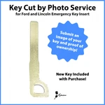 -key Cut By Photo- Service Ford Lincoln Smart Fob Emergency Replacement. Fixed Price $49.95.