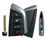 Oem Bmw Series Smart Key Fob Remote Transmitter Red And Blue Trim N5F-ID21A. Fixed Price $39.99.