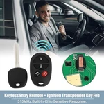 Set 315MHZ Keyless Entry Remote Ignition Transponder Fob For Toyota Sienna. Fixed Price $21.99.