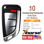 10X Xhorse Universal Smart Remote Key Knife Style 4 Buttons XSKFF0EN For VVDI2. Fixed Price $105.00.