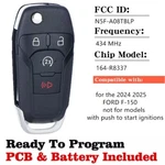 Replacement 2024 2025 Ford F-150 4BUTTON Remote Start Flip Key Fob 164-R8337. Fixed Price $27.90.