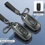 Aluminum Alloy Tpu Black Car Key Case Cover With Buckle Ford.. Fixed Price $23.99.