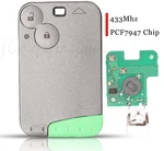 2 Buttons Remote Key Card Shell Case 433MHZ PCF7947 ID46 For Renault Laguna. Fixed Price $35.79.