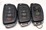Lot Of 3 Oem Hyundai Flip Key Fob Remotes TQ8-RKE-4F16 Buttons. Fixed Price $39.00.