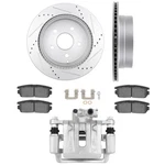 Rear L+r Brake Caliper Rotors Pads Set 7PCS For 2010-17 Gmc Terrain. Fixed Price $129.85.