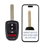 Key Cut Service + Remote For Honda Accord Civic 2016 2020 MLBHLIK6-1TA. Fixed Price $34.99.