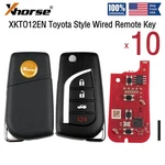 10X Xhorse Universal Wired Flip Remote Key For Toyota Style 4 Buttons XKTO12EN. Fixed Price $74.95.