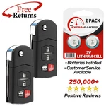 2 Remote Keyless Entry Flip Uncut Blade Replacement For Mazda 4B (KPU41788). Fixed Price $34.95.