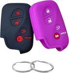 Silicone Rubber Key Fob Cover Compatible With Lexus 2005-2017 Black Purple. Fixed Price $15.93.