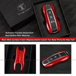Real Red Carbon Fiber Replacement Key Fob Remote Case Cover For 17-25 Porsche. Fixed Price $79.99.