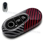 Black Red Carbon Style Hard Key Case Shell For Benz Cle Glc Eqe Eqs Class. Fixed Price $13.39.