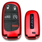 Exact Fit Glossy Sparkling Red Smart Key Fob Shell Cover For Jeep Dodge Chrysler. Fixed Price $11.09.