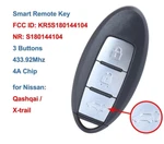 Smart Car Remote Key Fob Buttons 433.92MHZ ID4A Chip For Nissan. Fixed Price $45.68.