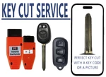 Cut Service + Toyota 4RUNNER 03-09 44D Dot Key HYQ12BBX Remote Setup Tool. Fixed Price $64.99.