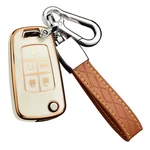 Cacacar For Chevy Fob Cover With Keychain, Premium Tpu 5-BUTTONS, Ivory. Fixed Price $15.82.