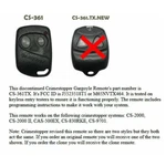 Crimestopper CS-2000 Keyless Remote M65NVTX464 Transmitter Entry Responder Alarm. Fixed Price $50.75.