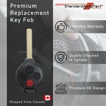 Button Remote Head Key Mercedes Benz Smart Fortwo (2008-2015) KR55WK45144. Fixed Price $41.27.