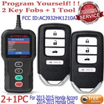 Smart Remote Key Fob+ Kit Tool For 2013 2014 2015 Honda Accord Civic. Fixed Price $112.10.