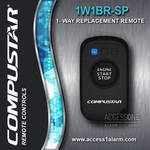 Clean Compustar 1-WAY Led 1W1BR-SP Remote Control Transmitter VA5RED300-1WSP. Fixed Price $23.99.