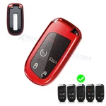 Full Cover Red Tpu Key Fob Case For Dodge Charger Challenger Jeep Chrysler, Etc. Fixed Price $13.99.