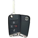Mint Oem Vw Volkswagen 17-2019 Tiguan Flip Key Fob Remote 5G6.959.752.AN FS12P01. Fixed Price $29.99.