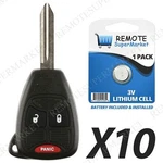 Lot 10 Wholesale Bulk Entry Remote Key Fob For Dodge 04-11 Dakota 04-13 Durango. Fixed Price $49.95.