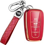 Toyota Camry RAV4 Fob Cover With Keychain,for Highlander Avalon B-red. Fixed Price $20.01.
