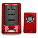 Real Carbon Fiber Red Key Fob Shell Case For Cadillac Escalade Ats Cts Dts Xts... Fixed Price $50.99.