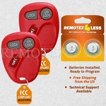 For 1999 2000 2001 Gmc Sierra 1500 2500 3500 Keyless Entry Remote Car Red. Fixed Price $19.95.