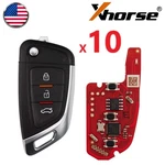 10PCS Xhorse XKKF05EN 3 Buttons Second Generation Universal Wire Remote Key Us. Fixed Price $84.95.