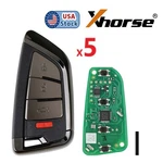 5PCS Xhorse XSKF21EN Smart Remote Key 4 Buttons Black. Fixed Price $129.00.