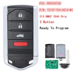 KR5434760 Smart Prox Remote Key Fob 72147-TX6-A01 For Acura 2013 2014 2015 Ilx. Fixed Price $29.68.