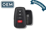 Oem Refurb 21-22 Toyota Highlander Smart Key 3-BUTTON Pn: 8990H-0E360 / HYQ14FLA. Fixed Price $108.25.