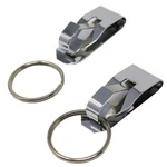 2 Pcs Secure Belt Clip Holder W Metal Hook & Heavy Duty 1/4" Keychain Ring. Fixed Price $12.99.