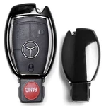 Chrome Black Tpu Key Fob Case For Mercedes Cla Clk Cls Slk Glk Gla Etc.. Fixed Price $10.09.