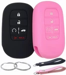 Reprotecting Silicone Rubber Key Fob Cover Compatible With 7*4.5, Black Pink. Fixed Price $15.73.