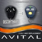 Discontinued Avital 7133L 3-BUTTON Remote Control EZSDEI474S New Viper 473V. Fixed Price $49.99.