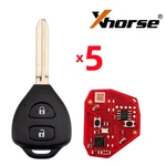 5PCS Xhorse XKTO25EN Wire Remote Key For Toyota Style Flat Buttons Newest. Fixed Price $36.95.
