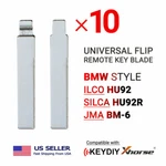 10X New Uncut Universal Flip Remote Key Blade Bmw Type HU92R BM-6. Fixed Price $12.95.