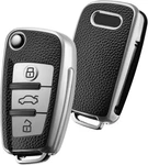 Elohei For Audi Key Fob Cover Case,premium Soft Tpu Leather Texture Silver. Fixed Price $22.31.