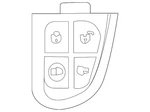Genuine Jaguar Keyless Entry Transmitter C2C35283. Fixed Price $237.46.