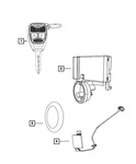 Genuine Mopar Blank With Transmitter Key 68273344AB. Fixed Price $166.98.