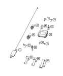 Genuine Mopar Integrated Key Fob Transmitter 68143502AC. Fixed Price $137.55.