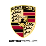 Genuine Porsche Key Tag Crest Black WAP-050-090-0E. Fixed Price $55.00.