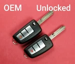 CWTWB1G767 - PAIR(2) Of Oem Unlocked Nissan Rogue Remote Flip Key 3B. Fixed Price $44.09.