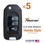 5X Xhorse Universal Wire Flip Remote For Honda Style 3+1 Buttons XKHO01EN. Fixed Price $50.95.