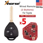 5PC Xhorse XKTO23EN For Toyota Flat Remote Key Button TOOL/VVDI2. Fixed Price $36.95.