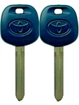 2 New Toyota Uncut Master Transponder Chipped Logo Key Blank Replacement 4C. Fixed Price $20.74.