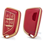 2X Red Full Cover Remote Key Fob Holder For Cadillac CT5 XT6 Escalade 2019-UP. Fixed Price $15.99.