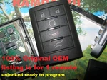 Nice Oem 10/14 Cadillac Srx Unlocked 22865375 Transmitter Remote Fob W/ Key. Fixed Price $41.95.